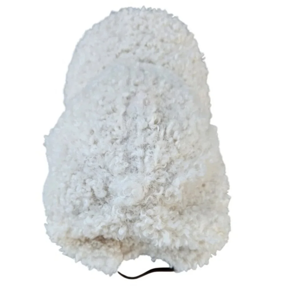 Love and Lore Cream Sherpa Baseball Cap Adjustable Strap‎ Back Hat